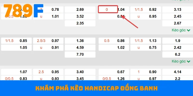 Khám phá kèo Handicap đồng banh